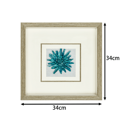 Aqua Aura Minerals – Artisan Crystal Grid on Charcoal Belgian Linen - Jemento