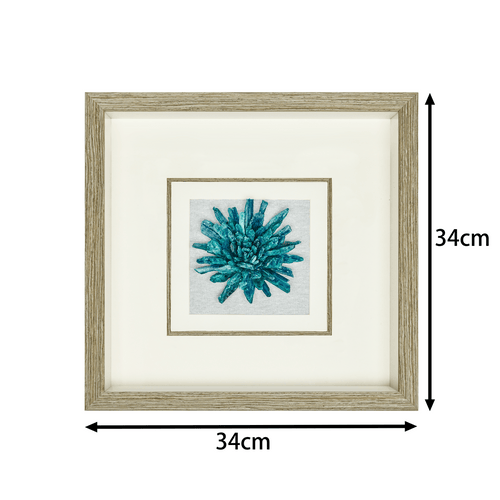 Aqua Aura Minerals – Artisan Crystal Grid on Charcoal Belgian Linen - Jemento