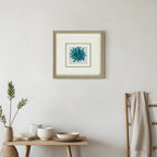 Aqua Aura Minerals – Artisan Crystal Grid on Charcoal Belgian Linen - Jemento