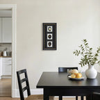 Dreiteiliges Achat - Triptychon – Handgeschnittene Naturkunst auf Galerierahmen - Jemento