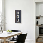 Dreiteiliges Achat - Triptychon – Handgeschnittene Naturkunst auf Galerierahmen - Jemento