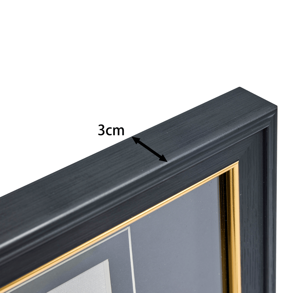 Dreiteiliges Achat - Triptychon – Handgeschnittene Naturkunst auf Galerierahmen - Jemento