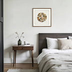 Earth's Canvas – Handwoven Linen Framed with Natural Agate Specimens - Jemento