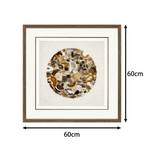 Earth's Canvas – Handwoven Linen Framed with Natural Agate Specimens - Jemento