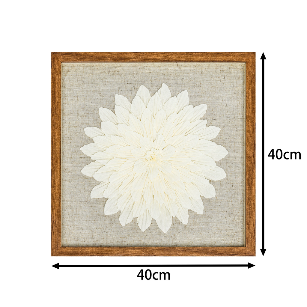 Galeriequalität Venezianisches Krepp mit Handgeschliffener Holzfassung - Jemento