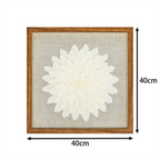 Galeriequalität Venezianisches Krepp mit Handgeschliffener Holzfassung - Jemento