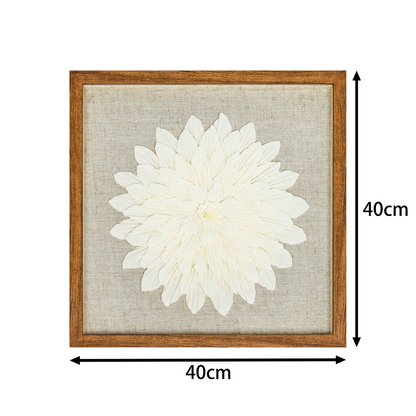 Galeriequalität Venezianisches Krepp mit Handgeschliffener Holzfassung - Jemento