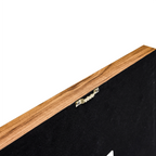 Galeriequalität Venezianisches Krepp mit Handgeschliffener Holzfassung - Jemento