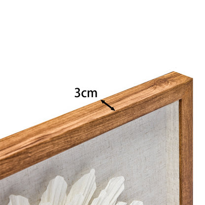 Galeriequalität Venezianisches Krepp mit Handgeschliffener Holzfassung - Jemento