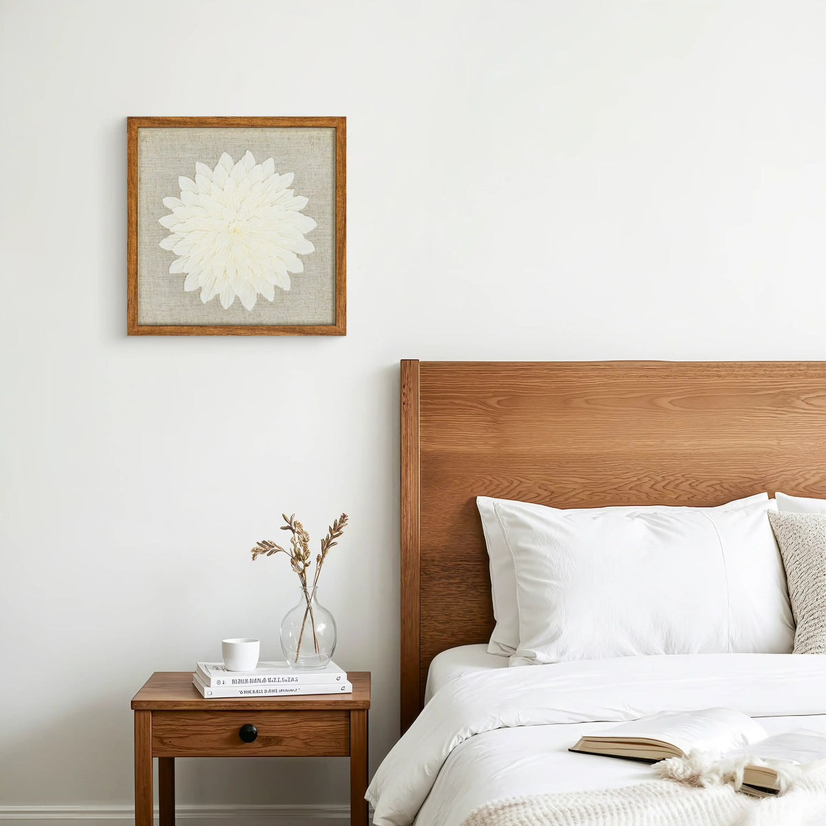 Galeriequalität Venezianisches Krepp mit Handgeschliffener Holzfassung - Jemento