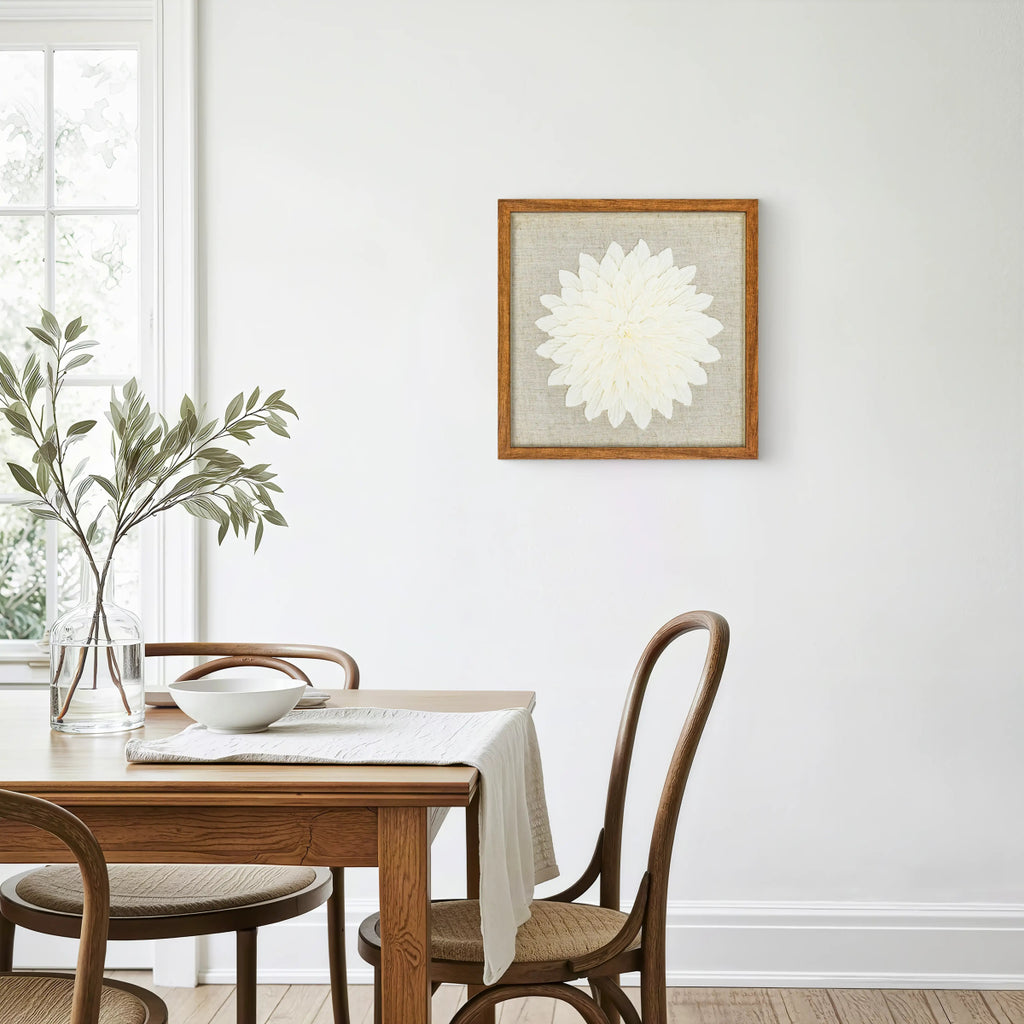 Galeriequalität Venezianisches Krepp mit Handgeschliffener Holzfassung - Jemento