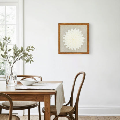 Galeriequalität Venezianisches Krepp mit Handgeschliffener Holzfassung - Jemento