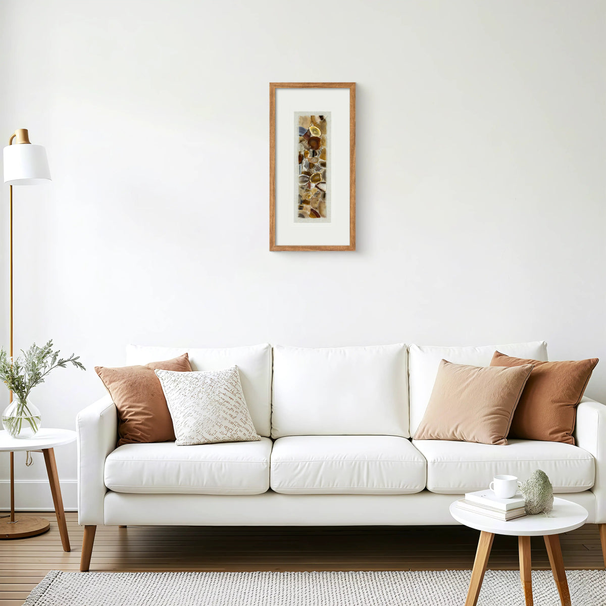 Hand - Refined Agate Composition in Gallery - Quality Wall Art - Jemento