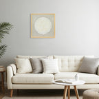 Handgefertigtes Sola Paper & Leinen Naturkomposition Wandbild - Jemento