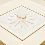 Handgeschliffener Mondstein - Selenit in Zen - Weiß Leinenfassung - Jemento