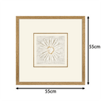 Handgeschliffener Mondstein - Selenit in Zen - Weiß Leinenfassung - Jemento