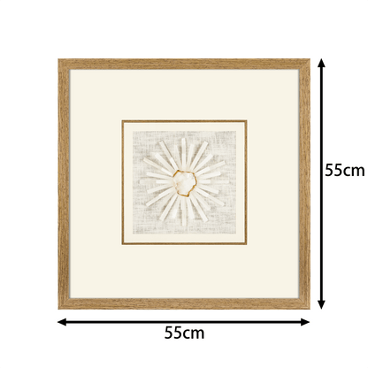 Handgeschliffener Mondstein - Selenit in Zen - Weiß Leinenfassung - Jemento