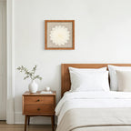 Handgeschöpftes Toskanapapier auf Leinen in Rustikaler Holzfassung - Jemento