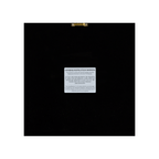 Handmade Sola Flower Paper Wall Art on Linen Backing, White Gold Leaf Frame - Jemento