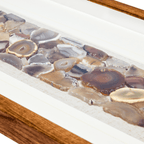 Handveredelte Achat - Komposition in Galeriequalität Wandbild - Jemento