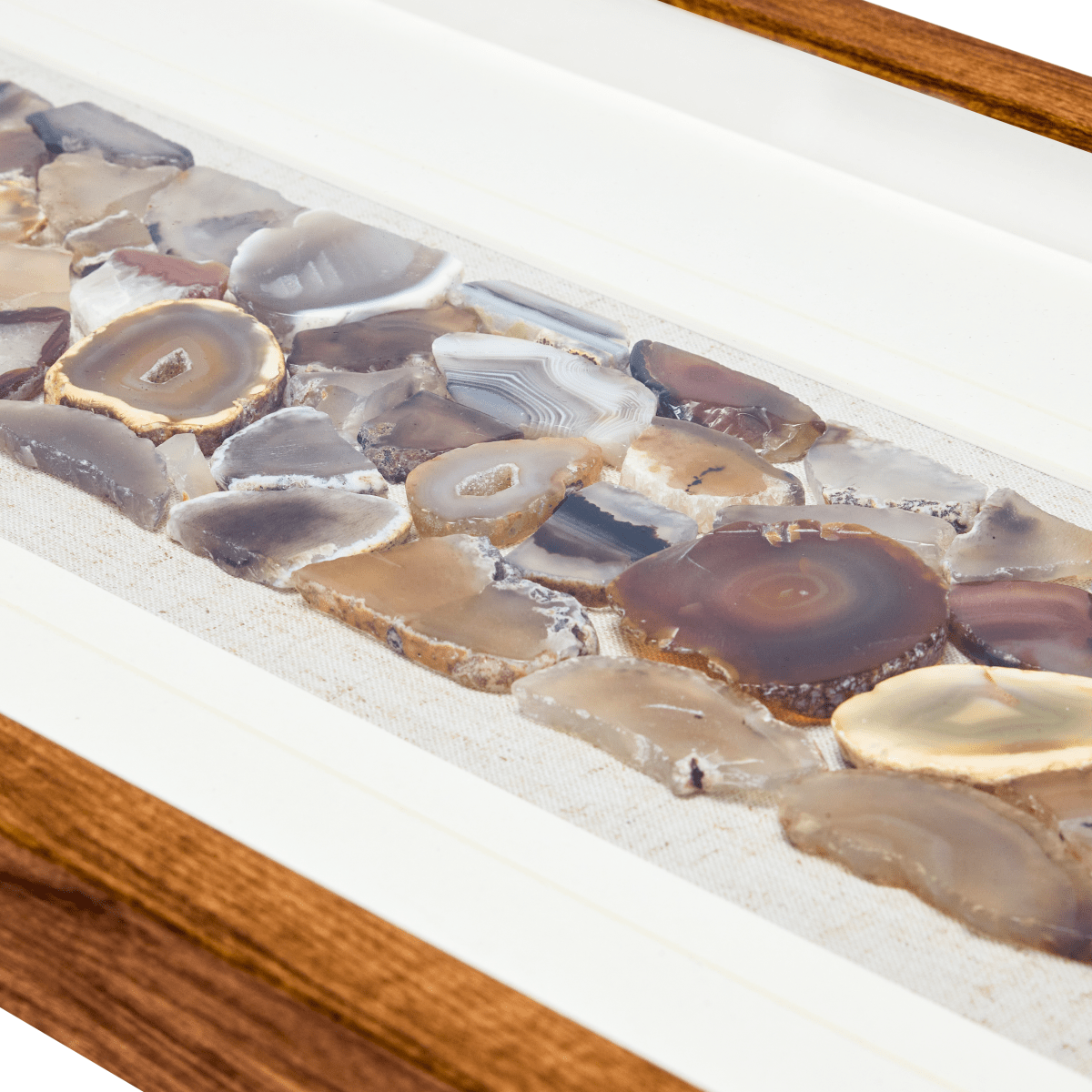 Handveredelte Achat - Komposition in Galeriequalität Wandbild - Jemento