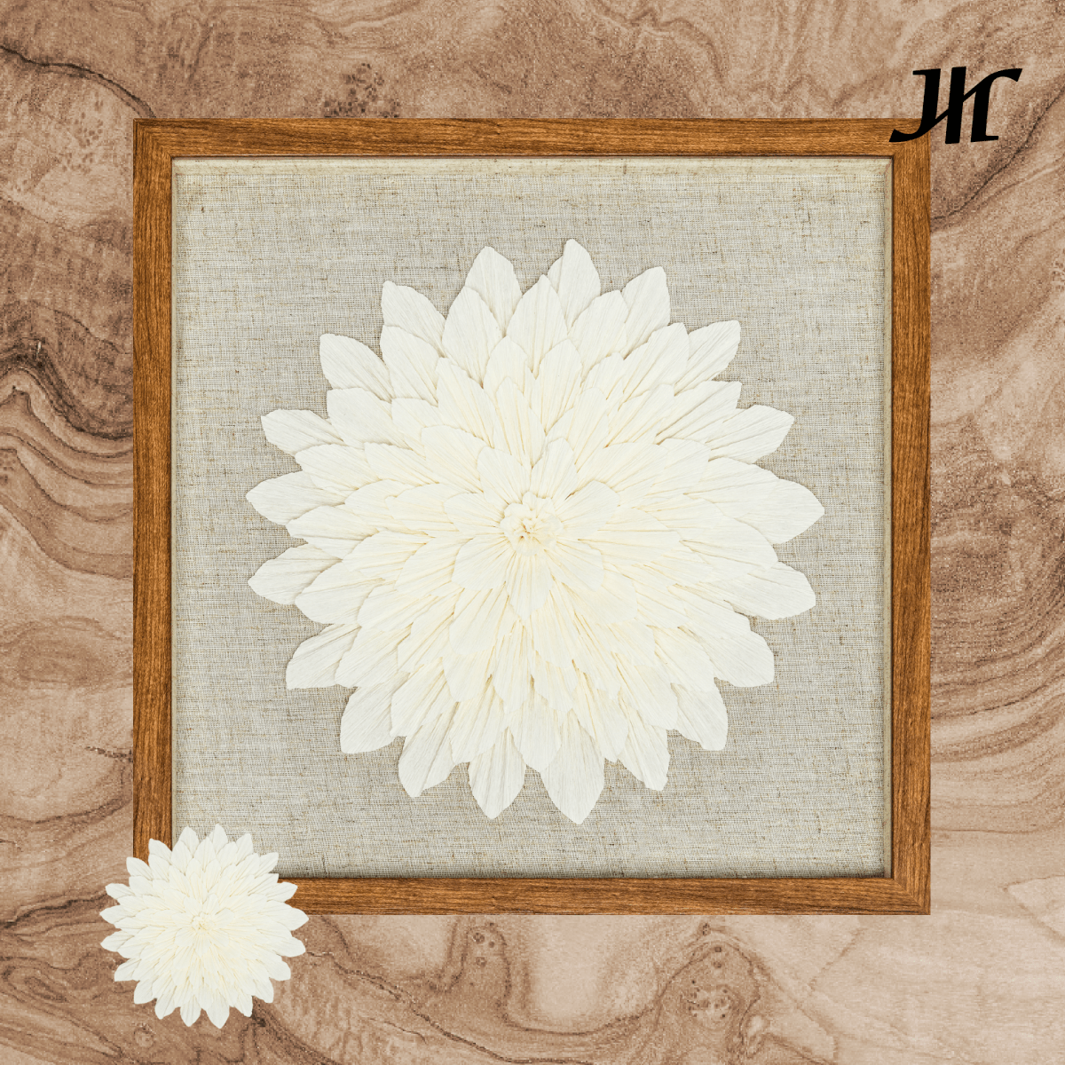 Italienische Crêpe - Papier Textur Wanddeko - Jemento