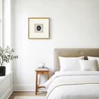 Luxuriöse Achat & Gold Komposition auf Naturleinen Wandkunst - Jemento