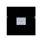 Mystical Natural Agate & Clear Crystal on White Linen in Charcoal Frame Wall Art - Jemento