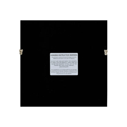 Mystical Natural Agate & Clear Crystal on White Linen in Charcoal Frame Wall Art - Jemento