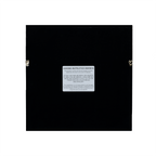 Natürlicher Achat mit Goldakzenten auf Leinen in Goldrahmen Wandbild - Jemento