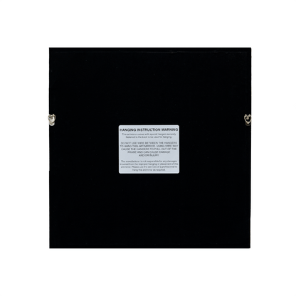 Natürlicher Achat mit Goldakzenten auf Leinen in Goldrahmen Wandbild - Jemento