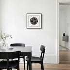 The Obsidian Grid: Framed Black Agate for Grounding & Energetic Protection - Jemento