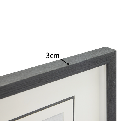 The Obsidian Grid: Framed Black Agate for Grounding & Energetic Protection - Jemento