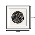 The Obsidian Grid: Framed Black Agate for Grounding & Energetic Protection - Jemento