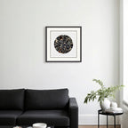 The Obsidian Grid: Framed Black Agate for Grounding & Energetic Protection - Jemento