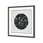 The Obsidian Grid: Framed Black Agate for Grounding & Energetic Protection - Jemento