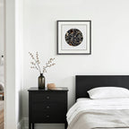 The Obsidian Grid: Framed Black Agate for Grounding & Energetic Protection - Jemento