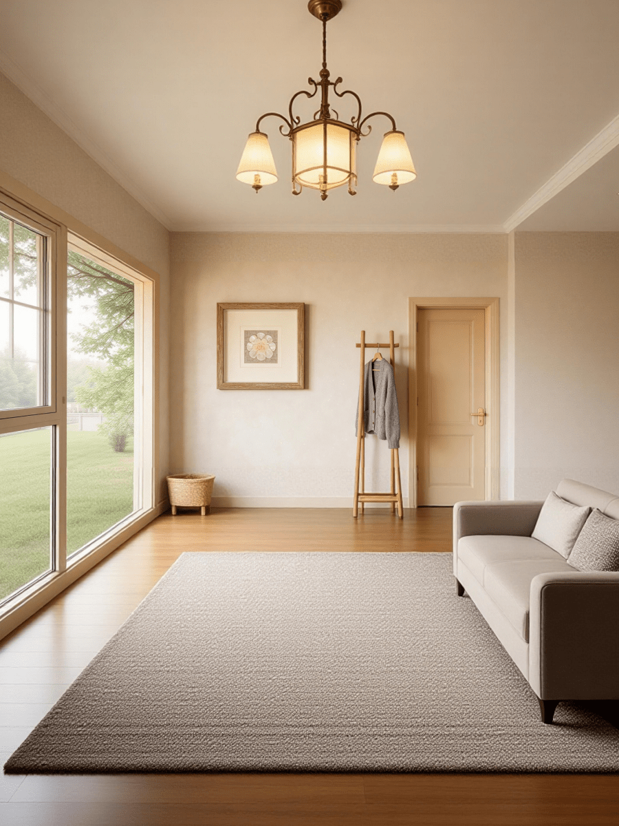 Minimalistische Wohnzimmer Wanddeko grau mit botanischen Elementen - Jemento