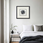 Zenith" Agate & Rock Crystal Wall Art – Handcrafted on a Zen - Gray Frame - Jemento