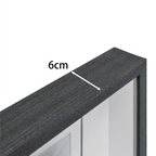 Zenith" Agate & Rock Crystal Wall Art – Handcrafted on a Zen - Gray Frame - Jemento