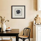 Zenith" Agate & Rock Crystal Wall Art – Handcrafted on a Zen - Gray Frame - Jemento